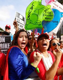 Los Angeles Teachers Take a Stand Against Congressional Support for Israel