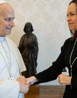 Pope Leo XIV Receives María Corina Machado at the Vatican