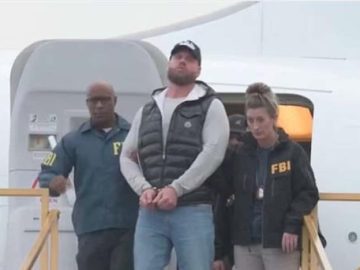 Handcuffed and under guard: This is how Ryan Wedding, the Canadian former Olympic athlete linked to the Sinaloa Cartel, arrived in the US.