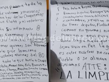 In La Cruz de Elota, Sinaloa, at least two coolers containing human remains and a narco-message for Los Chapos were found.