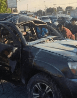 Bomb or Grenade? Shortly After Leaving AIFA, the Pickup Truck Carrying Sinaloans Francisco Beltrán “El Payín” and Humberto Exploded; Both Men Died.