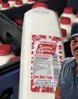 The milk brand produced by “El Mayo” in Sinaloa, named after his daughter Mónica Zambada