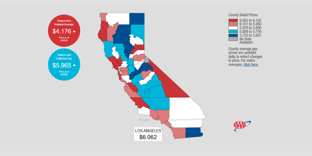 Why Gas Prices Are So High In California As Los Angeles Drivers Face $6 ...