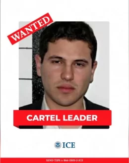 ICE spreads “Wanted” poster for Iván Archivaldo Guzmán; the reward is still valid