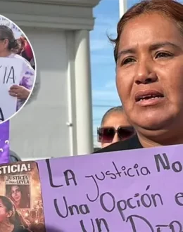 Family and friends of Leyla Monserrat march in San Luis Río Colorado