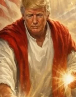 Donald Trump Shares AI-Generated Image Depicting Him as Jesus Christ