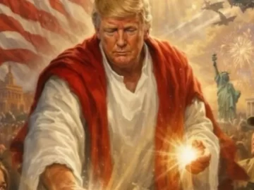 Donald Trump Shares AI-Generated Image Depicting Him as Jesus Christ