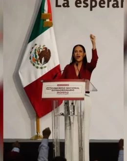 Ariadna Montiel Assumes Morena Presidency “With Pride,” Seeks to Restore Order