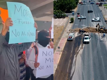 Chaos in Chihuahua: Protests erupt against Maru Campos over alleged CIA ties despite roadblocks and masked individuals