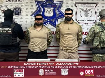 Two Colombians Linked to Criminal Cell Arrested in Mexicali: Found with a Glock and Two Vehicles Stolen in the U.S.