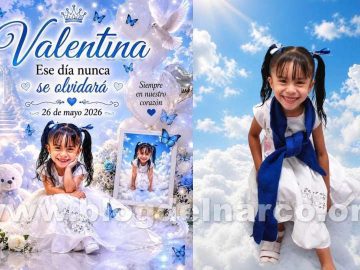 Valentina, just 7 years old, suffered a gunshot wound to the head when she embraced her 4-year-old friend, Gris, to shield her from an armed attack in Irapuato, Guanajuato.