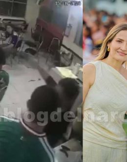Gerardo de la Maza, Mayor of El Carmen, Nuevo León, assaulted a waiter because he did not take their order while they were still undecided.