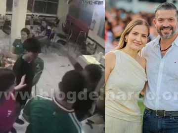 Gerardo de la Maza, Mayor of El Carmen, Nuevo León, assaulted a waiter because he did not take their order while they were still undecided.