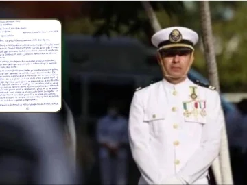 “I am a scapegoat,” asserts Vice Admiral Manuel Roberto Farías in a new letter addressed to Sheinbaum.