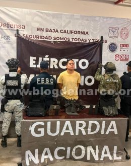 Héctor Yovanhi—a hit squad leader for “El Aquiles” (part of the “La Mayiza” faction)—was arrested in Tijuana; he was carrying a rifle and even grenades.
