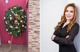 Funeral wreath left at home of Deputy Paola Gárate in Culiacán; PRI demands investigation and protection