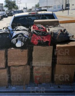Narcos were driving around Tecate with almost a ton of crystal meth.