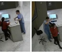 Businessman who struck receptionist in Santa Fe revealed to have been arrested for domestic violence in the US