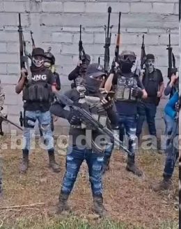 CJNG hitmen appeared in a new video announcing a “narco-war” for control of Mexico City and the State of Mexico against La Unión Tepito and the Tláhuac Cartel.