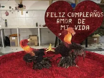 Dozens of floral arrangements brought to “El Mencho’s” grave for his birthday