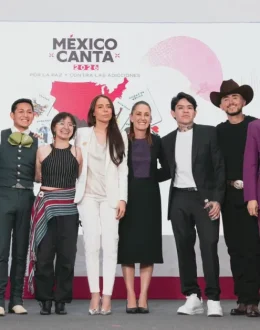 Sheinbaum introduces Mexican-American semifinalists for ‘México Canta’ 2026; semifinals to be held August 23 at the Million Dollar Theater