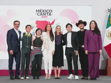 Sheinbaum introduces Mexican-American semifinalists for ‘México Canta’ 2026; semifinals to be held August 23 at the Million Dollar Theater