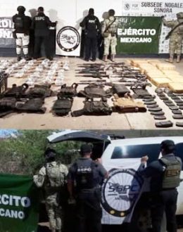 Army and National Guard Seize Pacific Cartel Arsenal in Sonora