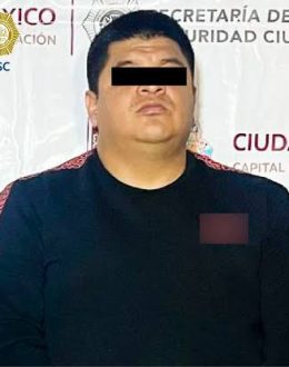 “El Pollero,” member of “Los Tanzanios,” captured in Iztapalapa with drugs and a submachine gun