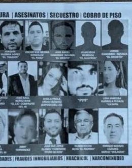 Flyers targeting “Los Chapitos” dropped in Sinaloa; Peso Pluma and Markitos Toys named