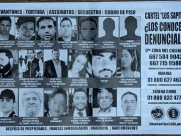 Flyers targeting “Los Chapitos” dropped in Sinaloa; Peso Pluma and Markitos Toys named