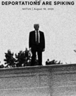 White House releases image of Trump touting rise in U.S. deportations