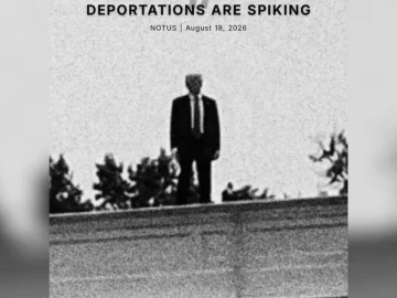 White House releases image of Trump touting rise in U.S. deportations