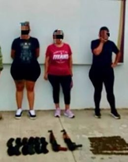 28 criminals arrested by federal and state forces in the community of El Roble, Mazatlán