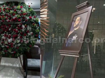 Photos Circulate from the Wake of Influencer César Gastélum, Executed in Culiacán; Alejandro Fierro (“Elsa Buchona”) Sent a Rose Wreath