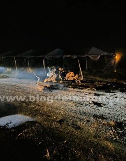 Terrorist attacks continue in Zacatecas; a car bomb exploded in Luis Moya, leaving one state police officer dead and two others injured.