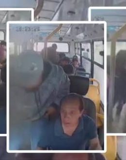 Three public transport passengers were shot in Puebla after confronting the thieves robbing them; a woman was critically injured.