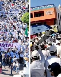 “We have already suffered too much”: they march in Culiacán to demand peace and security 2 years after the start of the Sinaloa Cartel war