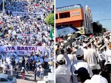 “We have already suffered too much”: they march in Culiacán to demand peace and security 2 years after the start of the Sinaloa Cartel war