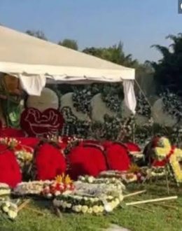 Day of the Dead decoration at the tomb of “El Mencho” is outrageous in networks: “They think that with a thousand crosses they will go to heaven”