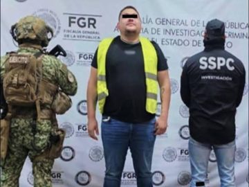 “El Nenuco,” a Sinaloa Cartel operative, captured at a private hospital in Jalisco; he is accused of homicides and attacks on law enforcement officers.