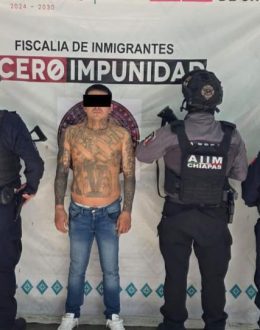 “El Pupito,” Alleged Barrio 18 Leader from El Salvador, Arrested in Chiapas
